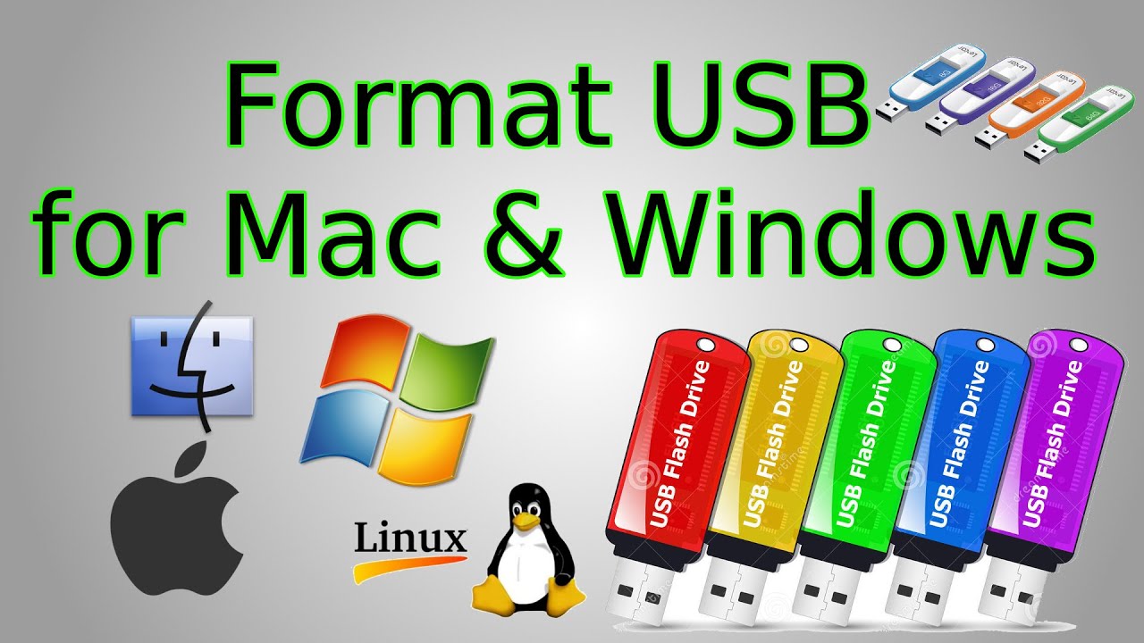 flash drive format for mac in windows